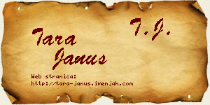 Tara Janus vizit kartica